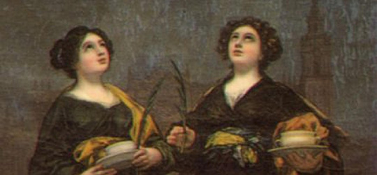 Santas Justa y Rufina por Francisco de Goya (1817)